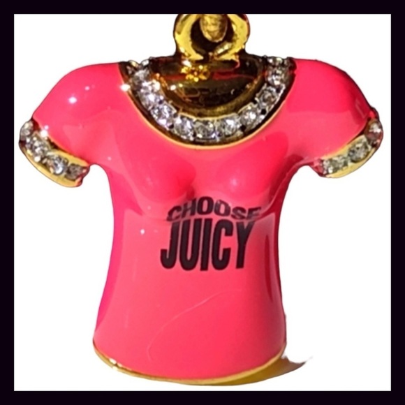 Rare Juicy Couture “Choose Juicy” T-Shirt Charm New in Box - Picture 3 of 7